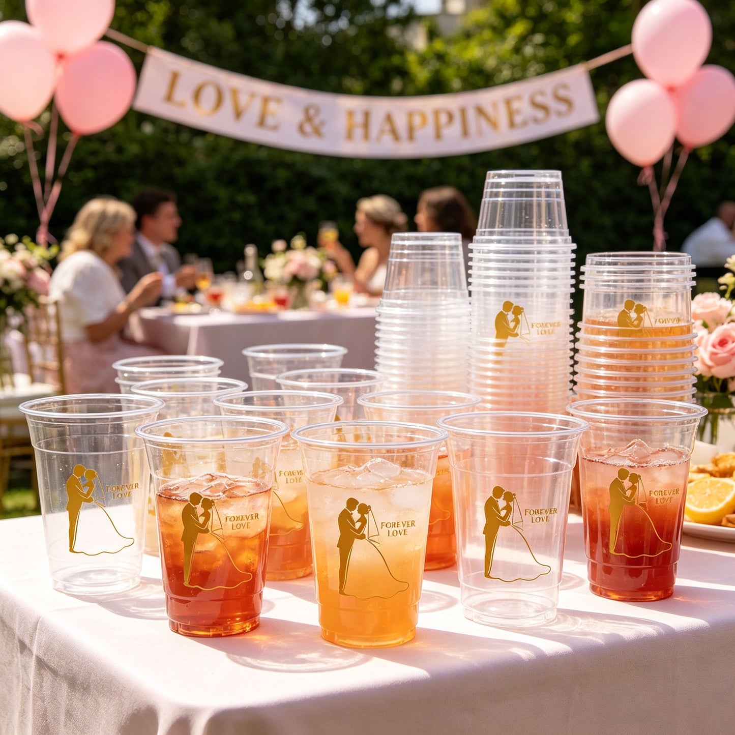 Wedding date water cup