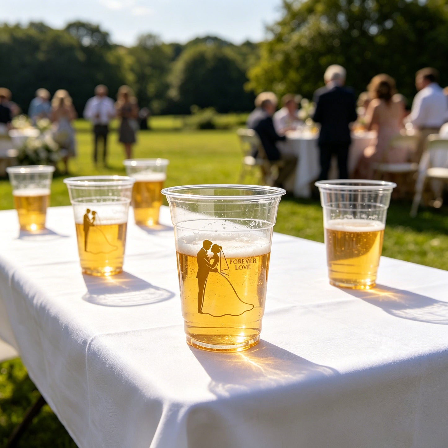 Wedding date water cup