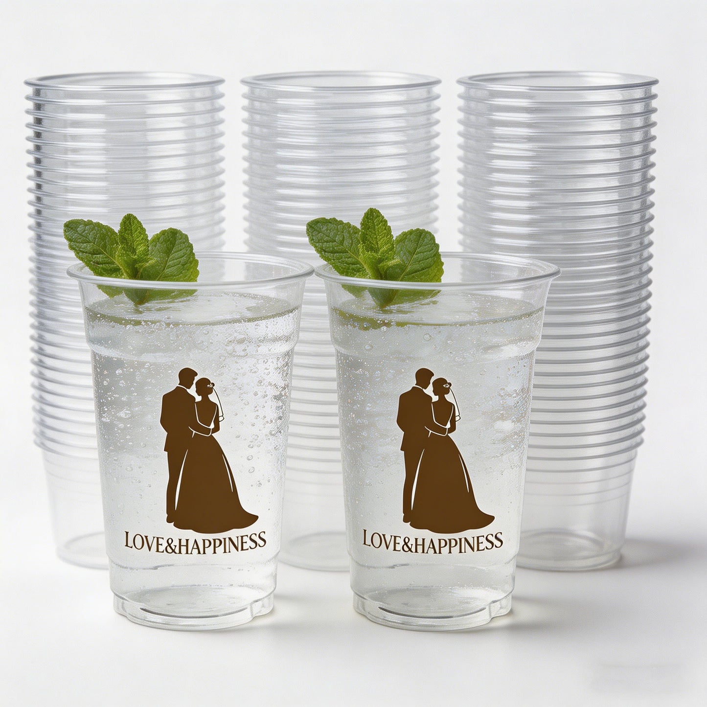 Wedding date water cup