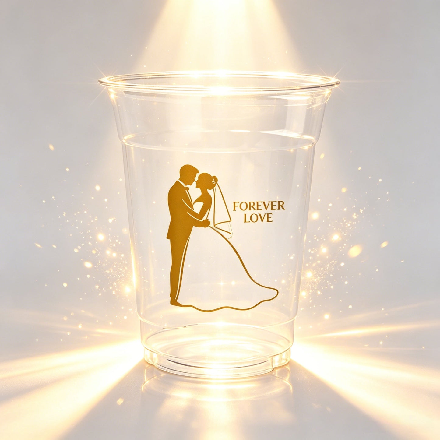 Wedding date water cup