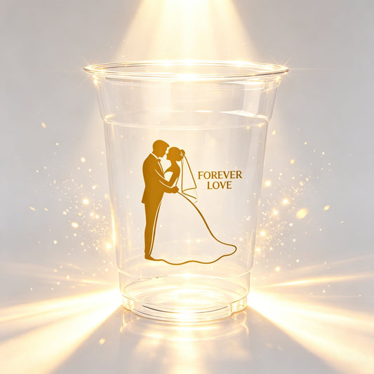 Wedding date water cup