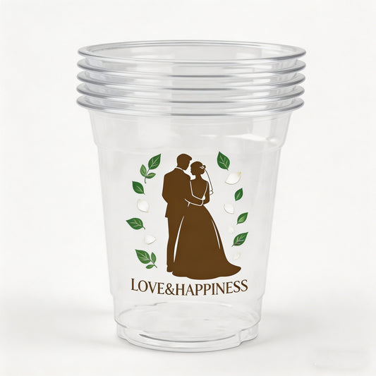 Wedding date water cup