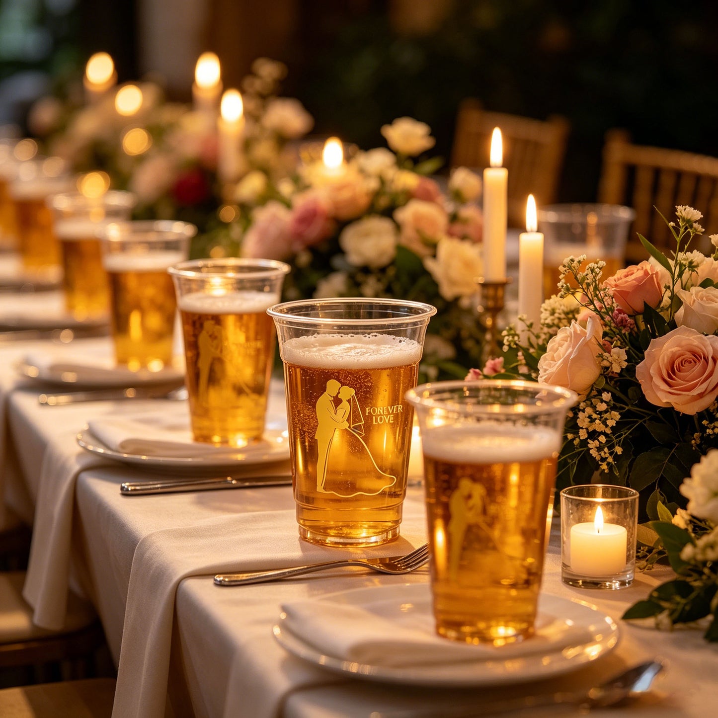 Wedding date water cup