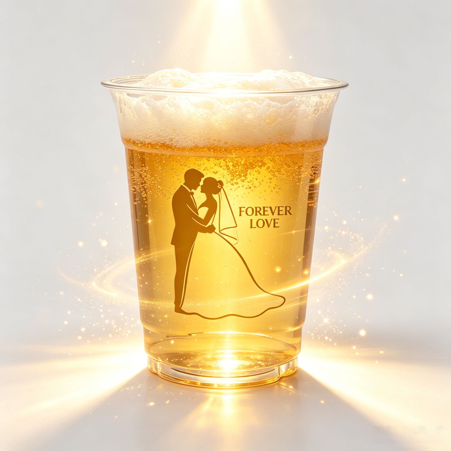 Wedding date water cup