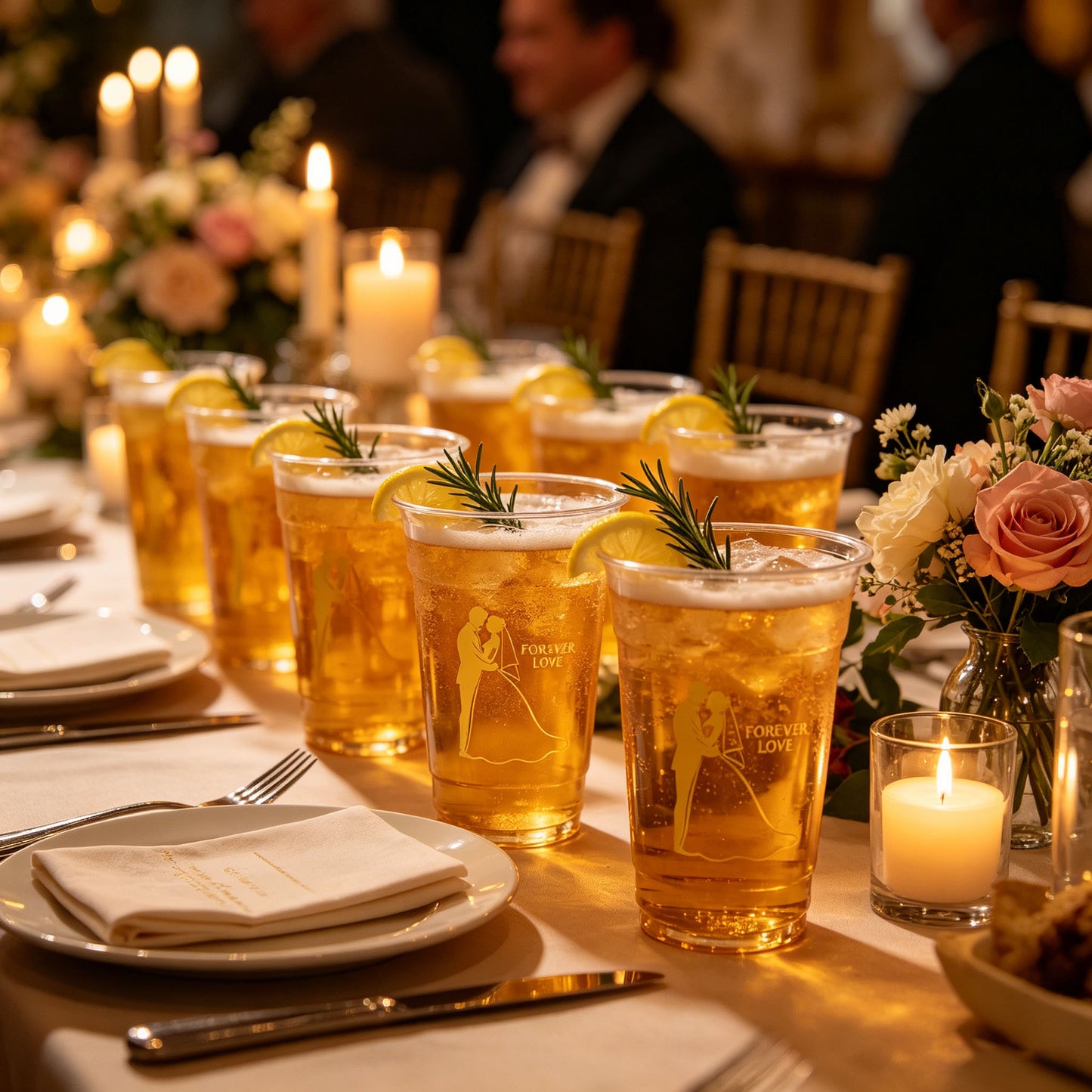Wedding date water cup