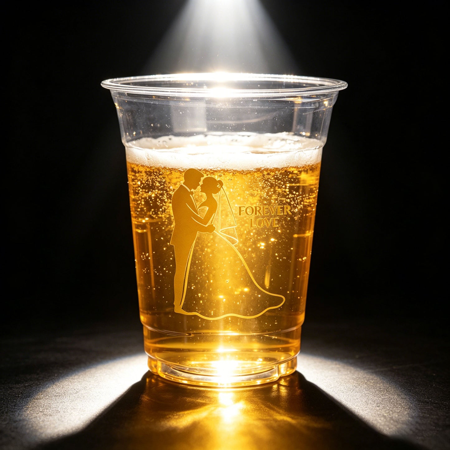 Wedding date water cup